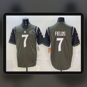 Men‘s NFL New York Jets #7 Justin Fields 2025 Rivalry Collection F.U.S.E Jersey